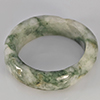Natural Genuine Mutil-Color Green Jade 22.35 Ct. Round Cabochon Ring Size 9.5 Gemstone from Thailand