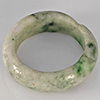 Natural Genuine Mutil-Color Green Jade 24.15 Ct. Round Cabochon Ring Size 9.5 Gemstone from Thailand