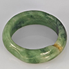 Natural Genuine Mutil-Color Green Jade 22.10 Ct. Round Cabochon Ring Size10.5 Gemstone from Thailand