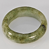 Natural Genuine Mutil-Color Green Jade 23.25 Ct. Round Cabochon Ring Size 9.5 Gemstone from Thailand