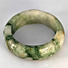 Natural Genuine Mutil-Color Green Jade 25.25 Ct. Round Cabochon Ring Size 9.5 Gemstone from Thailand