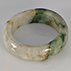 Natural Genuine Mutil-Color Green Jade 25.45 Ct. Round Cabochon Ring Size 9.5 Gemstone from Thailand