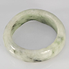 Natural Genuine Mutil-Color Green Jade 22.90 Ct. Round Cabochon Ring Size 9.5 Gemstone from Thailand