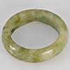 Natural Genuine Mutil-Color Green Jade 22.75 Ct. Round Cabochon Ring Size10.5 Gemstone from Thailand