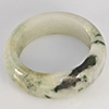 Natural Genuine Mutil-Color Green Jade 26.85 Ct. Round Cabochon Ring Size 9 Gemstone from Thailand