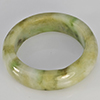 Natural Genuine Mutil-Color Green Jade 24.75 Ct. Round Cabochon Ring Size10.5 Gemstone from Thailand