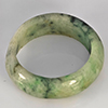 Natural Genuine Mutil-Color Green Jade 20.55 Ct. Round Cabochon Ring Size 9.5 Gemstone from Thailand