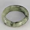 Natural Genuine Mutil-Color Green Jade 22.05 Ct. Round Cabochon Ring Size 9.5 Gemstone from Thailand
