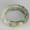 Natural Genuine Mutil-Color Green Jade 21.90 Ct. Round Cabochon Ring Size 9.5 Gemstone from Thailand