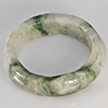 Natural Genuine Mutil-Color Green Jade 20.80 Ct. Round Cabochon Ring Size 9 Gemstone from Thailand