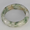 Natural Genuine Mutil-Color Green Jade 20.70 Ct. Round Cabochon Ring Size10.5 Gemstone from Thailand