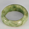 Natural Genuine Mutil-Color Green Jade 20.95 Ct. Round Cabochon Ring Size 9 Gemstone from Thailand