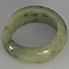 Natural Genuine Mutil-Color Green Jade 28.35 Ct. Round Cabochon Ring Size 8.5 Gemstone from Thailand