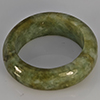 Natural Genuine Mutil-Color Green Jade 26.75 Ct. Round Cabochon Ring Size 9 Gemstone from Thailand