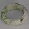 Natural Genuine Mutil-Color Green Jade 22.22 Ct. Round Cabochon Ring Size 9.5 Gemstone from Thailand