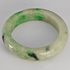 Natural Genuine Mutil-Color Green Jade 20.35 Ct. Round Cabochon Ring Size 9.5 Gemstone from Thailand