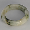 Natural Genuine Mutil-Color Green Jade 21.15 Ct. Round Cabochon Ring Size 9.5 Gemstone from Thailand