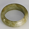 Natural Genuine Mutil-Color Green Jade 25.70 Ct. Round Cabochon Ring Size 9.5 Gemstone from Thailand