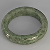 Natural Genuine Mutil-Color Green Jade 22.40 Ct. Round Cabochon Ring Size10.5 Gemstone from Thailand