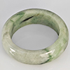 Natural Genuine Mutil-Color Green Jade 25.85 Ct. Round Cabochon Ring Size 9.5 Gemstone from Thailand