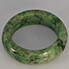 Natural Genuine Mutil-Color Green Jade 25.15 Ct. Round Cabochon Ring Size 9.5 Gemstone from Thailand