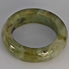 Natural Genuine Mutil-Color Green Jade 25.17 Ct. Round Cabochon Ring Size 9 Gemstone from Thailand