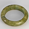 Natural Genuine Mutil-Color Green Jade 20.15 Ct. Round Cabochon Ring Size 9 Gemstone from Thailand