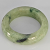 Natural Genuine Mutil-Color Green Jade 27.30 Ct. Round Cabochon Ring Size 9 Gemstone from Thailand