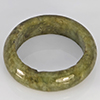 Natural Genuine Mutil-Color Green Jade 24.45 Ct. Round Cabochon Ring Size10.5 Gemstone from Thailand