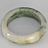 Natural Genuine Mutil-Color Green Jade 23.55 Ct. Round Cabochon Ring Size10.5 Gemstone from Thailand