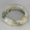 Natural Genuine Mutil-Color Green Jade 22.85 Ct. Round Cabochon Ring Size 9.5 Gemstone from Thailand