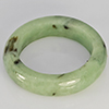 Natural Genuine Mutil-Color Green Jade 22.00 Ct. Round Cabochon Ring Size 9.5 Gemstone from Thailand