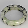 Natural Genuine Mutil-Color Green Jade 23.25 Ct. Round Cabochon Ring Size10.5 Gemstone from Thailand