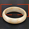 Natural Multi Color Green Jade 362.00 Ct. Round Bangle Gemstone From Thailand