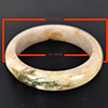 Natural Multi Color Green Jade 274.25 Ct. Round Bangle Gemstone From Thailand