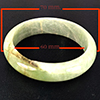 Natural Multi Color Green Jade 314.05 Ct. Round Bangle Gemstone From Thailand