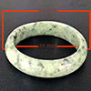 Natural Multi Color Green Jade 268.25 Ct. Round Bangle Gemstone From Thailand