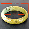 Natural Multi Color Green Jade 251.15 Ct. Round Bangle Gemstone From Thailand