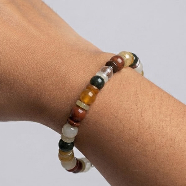Natural Multi Color Jade Gemstones 165.51 Ct. Beads Flexibility Bracelet Mixed Shape