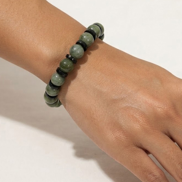 Natural Multi Color Jade Gemstones 170.38 Ct. Beads Mixed Shape Flexibility Bracelet