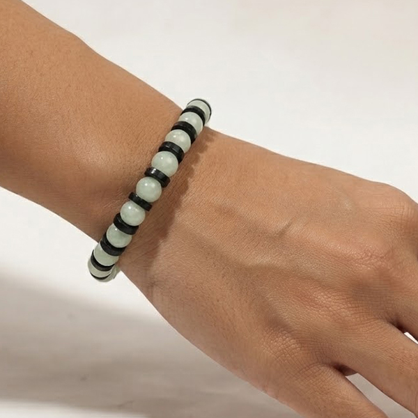 Natural Multi Color Jade Gemstones 151.56 Ct. Beads Mixed Shape Flexibility Bracelet