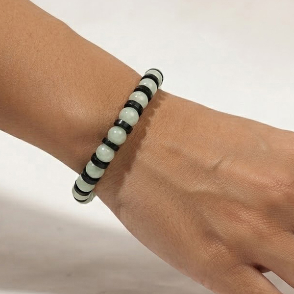 Natural Multi Color Jade Gemstones 146.72 Ct. Beads Mixed Shape Flexibility Bracelet