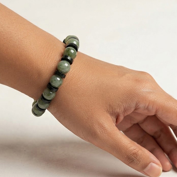 Natural Multi Color Jade Gemstones 176.65 Ct. Beads Mixed Shape Flexibility Bracelet