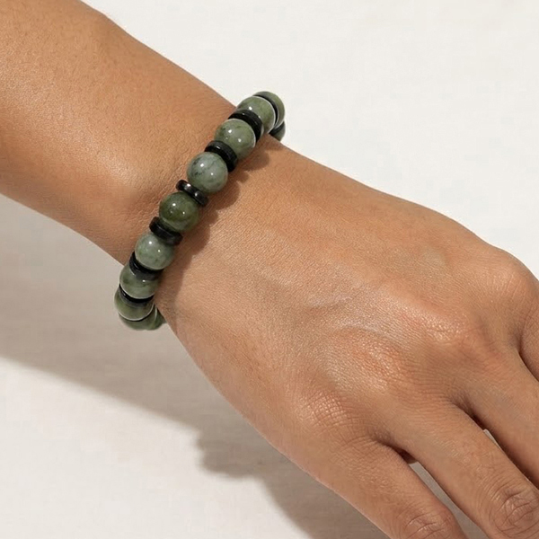 Natural Multi Color Jade Gemstones 179.90 Ct. Beads Mixed Shape Flexibility Bracelet