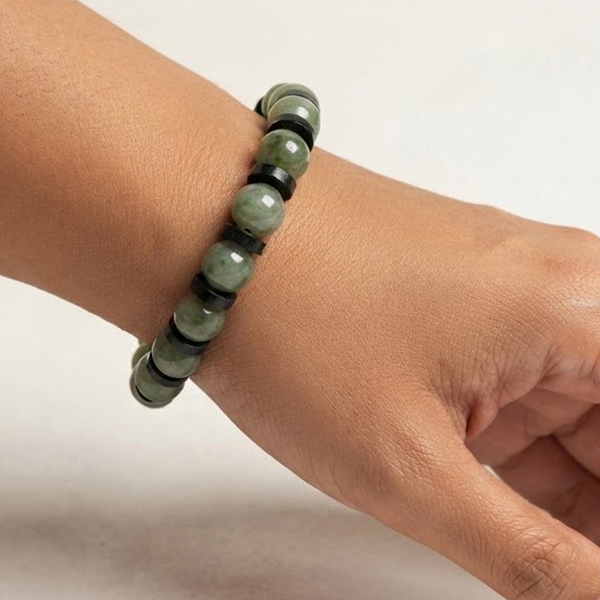 Natural Multi Color Jade Gemstones 176.66 Ct. Beads Flexibility Bracelet Mixed Shape