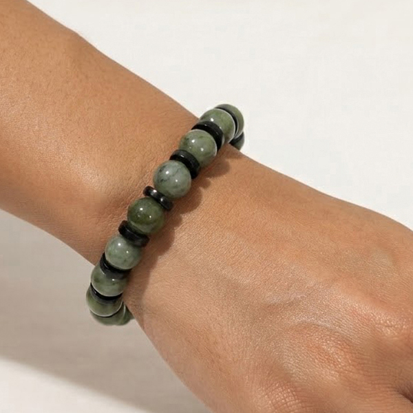 Natural Multi Color Jade Gemstones 176.62 Ct. Beads Mixed Shape Flexibility Bracelet