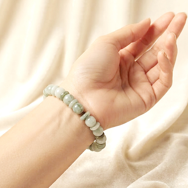 Natural Multi Color Jade Gemstones 132.54 Ct. Beads Flexibility Bracelet Mixed Shape