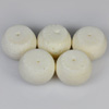 134.45 Ct. 5 Pcs. Natural White Coral Beads Unheated
