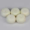 130.20 Ct. 5 Pcs. Natural White Coral Beads Unheated