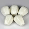 78.35 Ct. 5 Pcs. Natural White Coral Beads Unheated